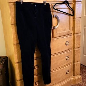 EUC Loft navy blue skinny cords